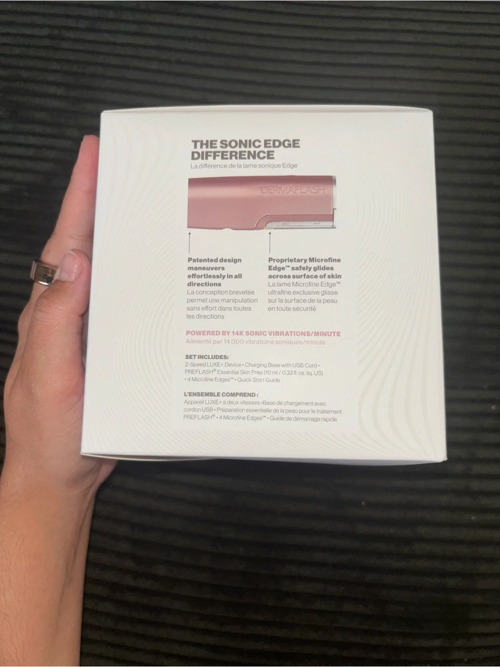 Dermaflash Luxe+ Sonic Dermaplaning Device Limited Edition Rose Gold